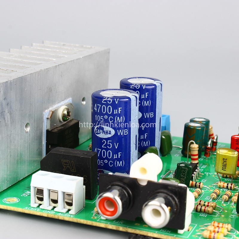 Mạch khuếch đại công suất HiFi 2.0 sử dụng IC TDA7265 2 kênh 50W + 50W độ trung thực cao