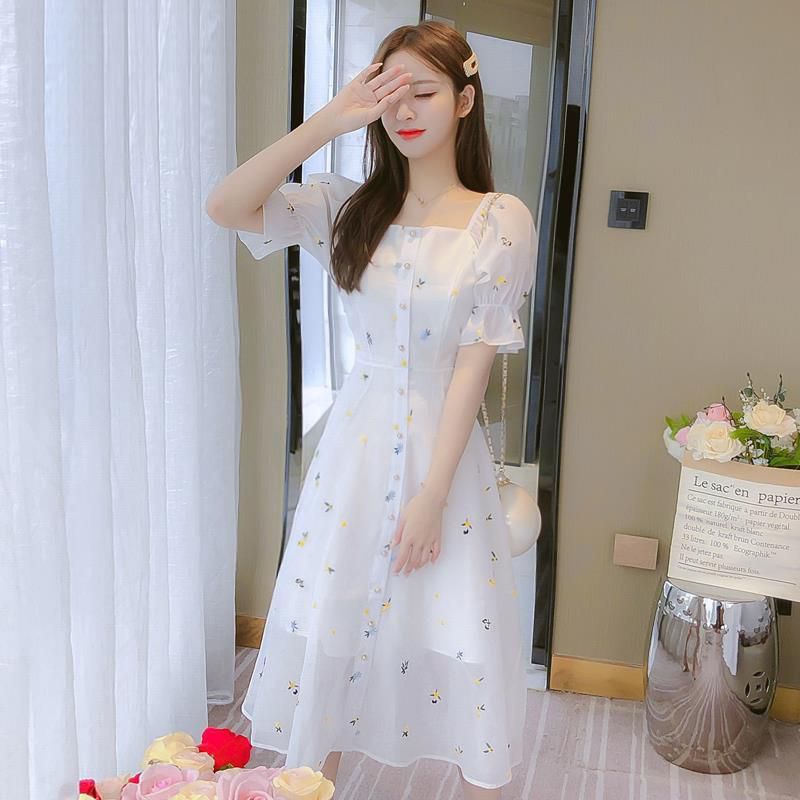 💥VÁY HOẠ TIẾT HOA PHONG CÁCH HÀN QUỐC💥 | BigBuy360 - bigbuy360.vn