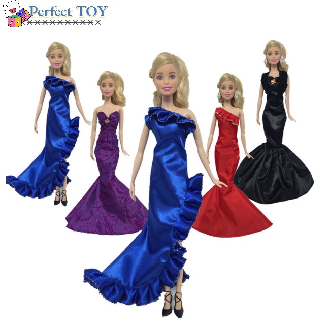 Đầm Dáng Đuôi Cá Dài 30cm Thời Trang Cho Búp Bê