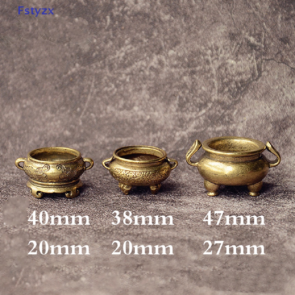 Đế Đốt Trầm Hương Mini Bằng Đồng Thau Hình Hoa Sen