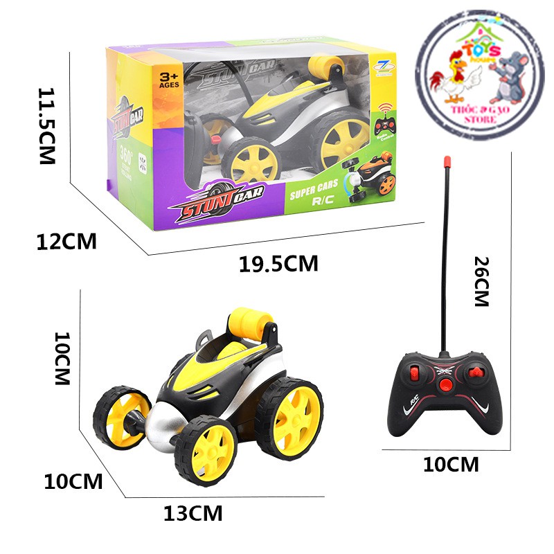 Xe mô hình điều khiển từ xa quay 360 độ mini rc stunt toy car 360 degrees 🎮🎮