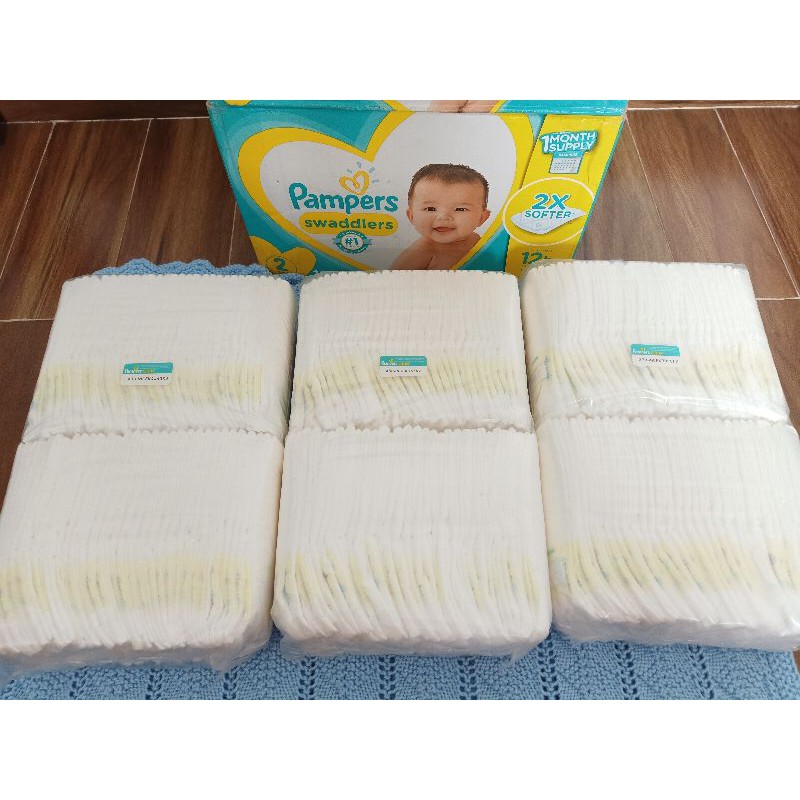 Tả Dán Pampers Swaddlers UK Nội Địa Mỹ Chính Hãng- gói 62 cái dành cho trẻ 5-8kg (sizeS)