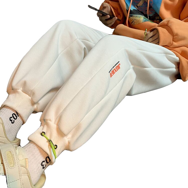 Quần dài thể thao dáng rộng phong cách Hồng Kông thời trang thu đông 2023 dành cho nam