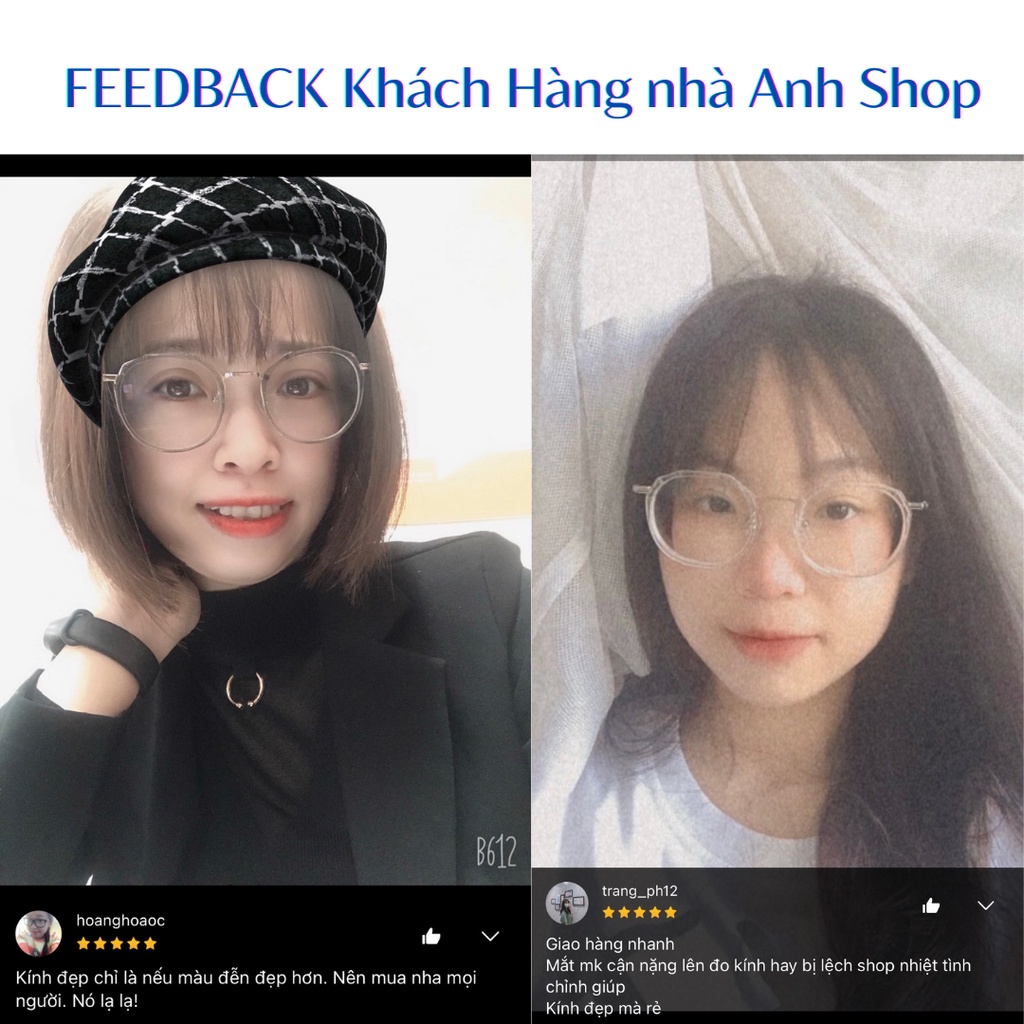 Kính tròn thời trang chất liệu kim loại bền bỉ kiểu dáng độc đáo 8854