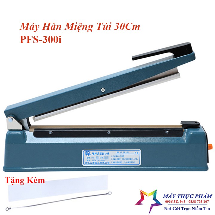 Máy hàn miệng túi PFS300 Dập tay vỏ thép siêu bền