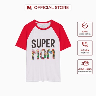 Áo thun nữ cộc tay gia đình Super Mom K0030510 Thời trang M2