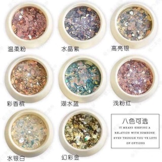 Set nhũ 6d siêu sáng trang trí móng siêu sáng
