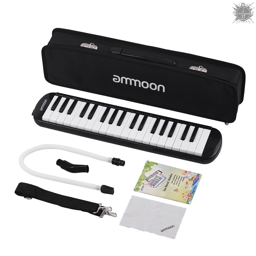 Đàn Melodica Ammoon 37 phím kèm ống thổi + khăn lau + túi đựng cao cấp