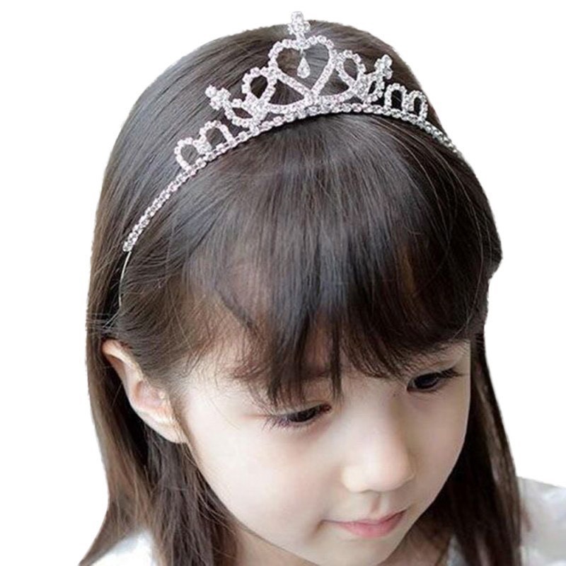 Cài tóc Vương niệm công chúa xinh xắn cho bé gái HQ01
