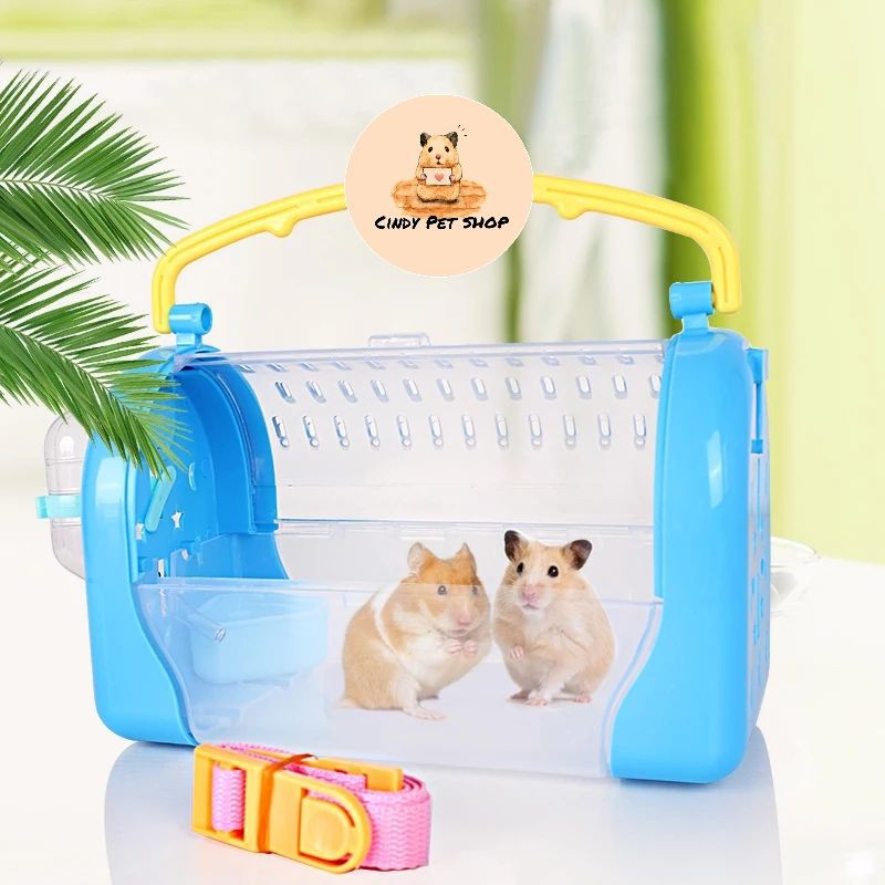 Lồng xách tay kèm dây đeo đưa hamster đi chơi