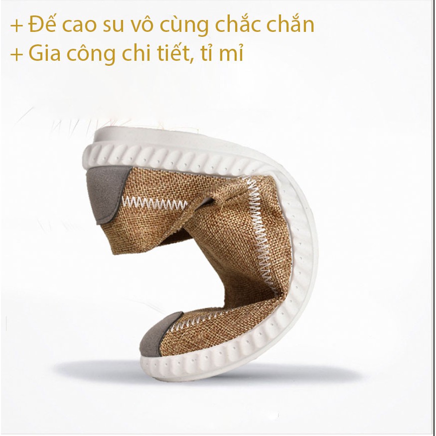 <Xả hàng> Giày lười vải nam phong cách hàn quốc đơn giản siêu nhẹ GTL03