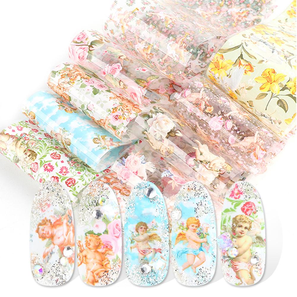 DIACHAVN Bộ 10 Hình Dán Trang Trí Móng Tay