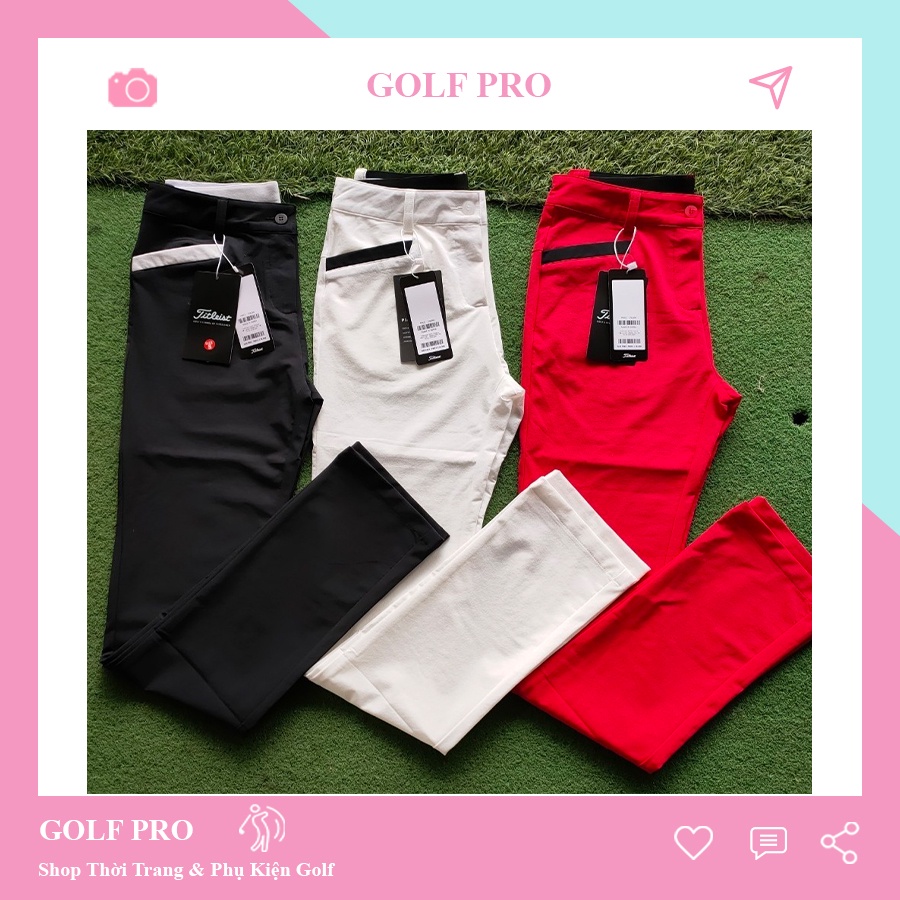 Quần golf nữ dài thể thao Titleist mẫu mới form đẹp chất co giãn GOLF PRO QN004