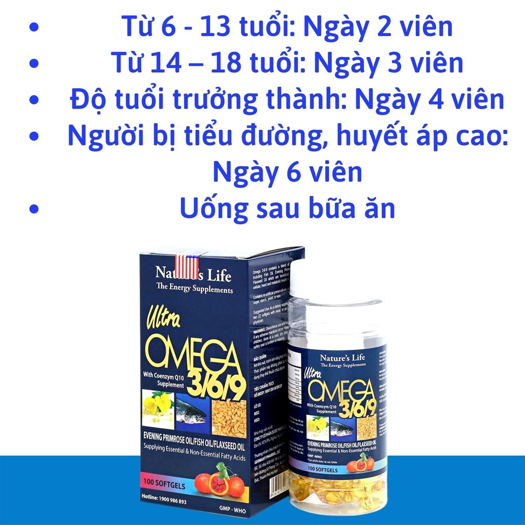 Dầu cá Omega 369 Alaska Ultra - Giảm Mỏi Mắt, Khô Mắt, Tốt Cho Tim Mạch - Hộp 100 viên