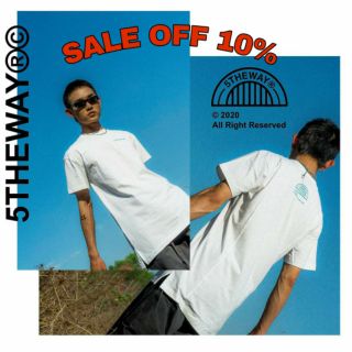 5THEWAY LONGLINE TEE - WHITE / BLACK