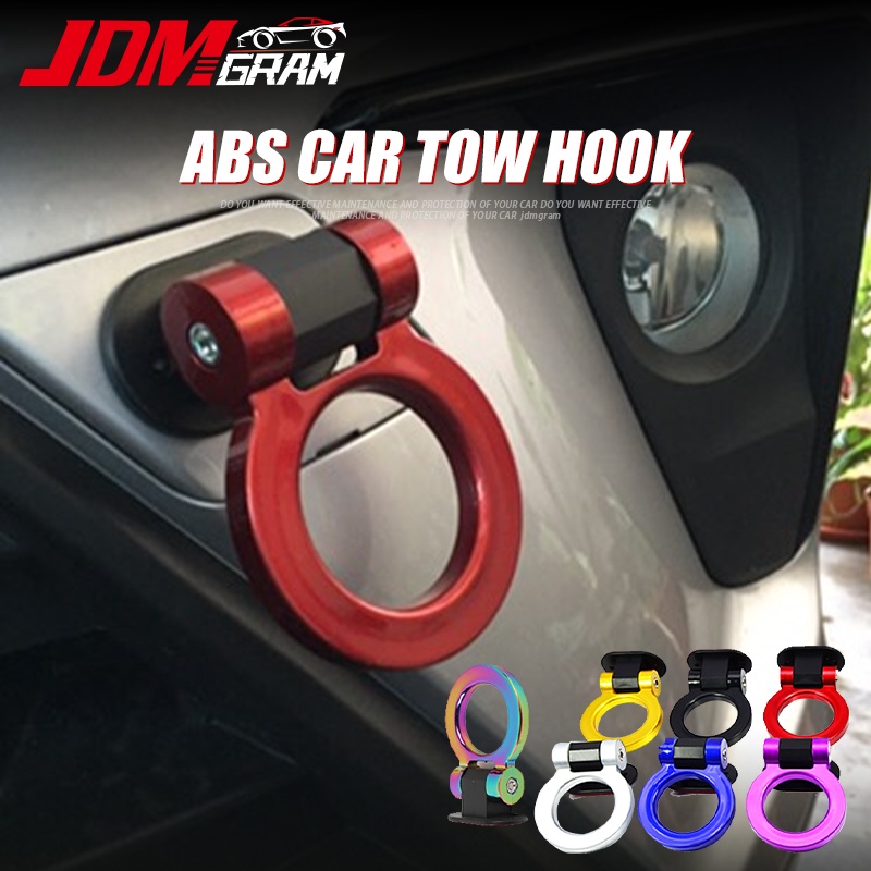 ABS Kéo Móc Xe Hơi thông thường có thể gập lại tự động giả kéo quá giang chống thấm nước cản trước cầu vồng trang trí cản sau phụ tùng ô tô phụ tùng ngoại thất ô tô