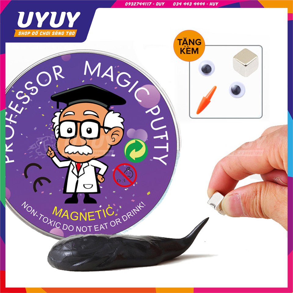 Đất Sét Biết Suy Nghĩ 🕸️Siêu Độc Đáo🕸 Slime Chất Dẻo Ma Thuật Từ Tính và Đổi Màu