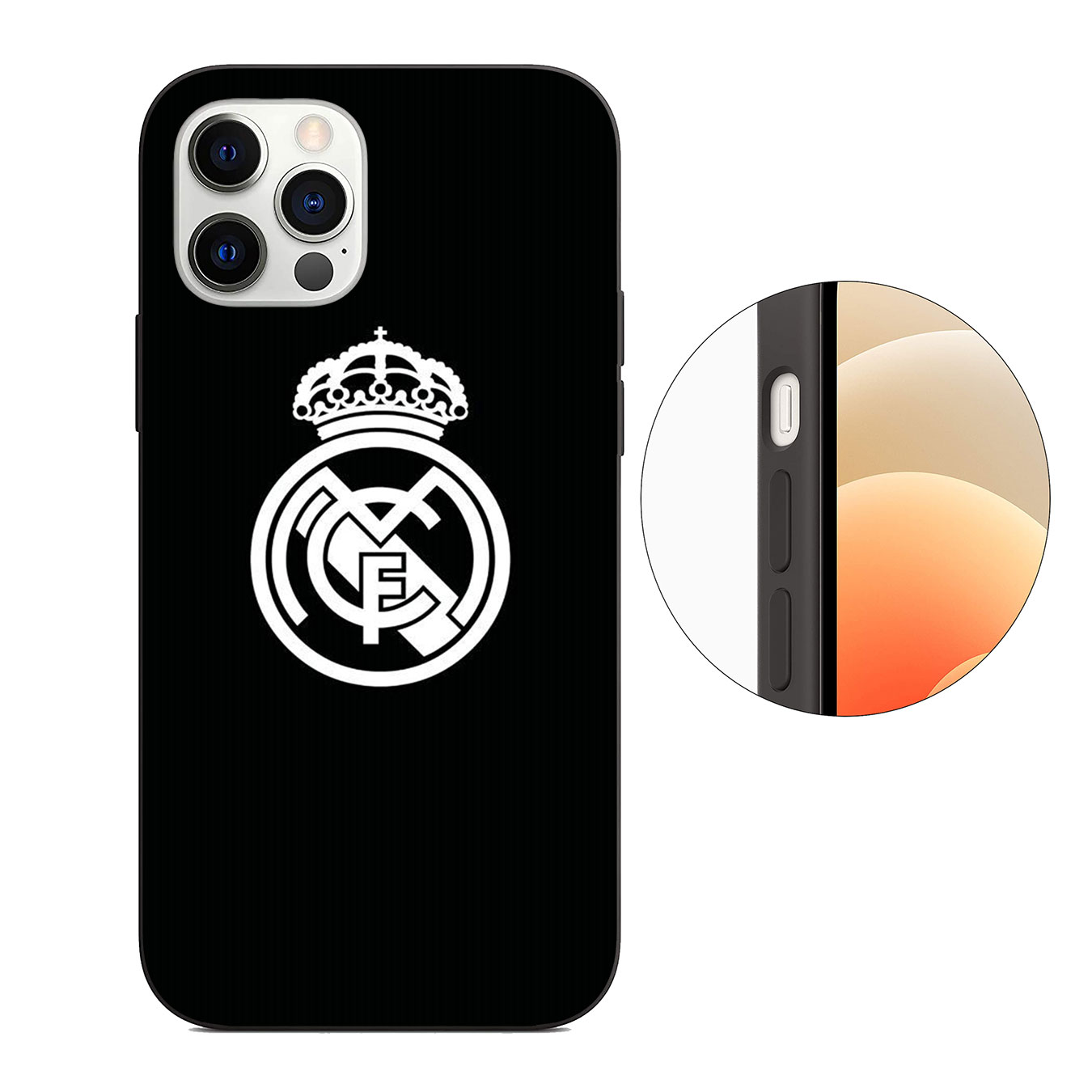 Ốp Điện Thoại Silicon Mềm Hình Câu Lạc Bộ Bóng Đá Real Madrid Cho Samsung Galaxy S21 Ultra S8 Plus F62 M A32 A52 A72 S21 + S8 + S21Plus