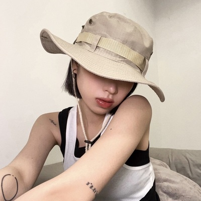 Mũ tai bèo cao bồi có dây rút phong cách chất không phải nói nhiều
