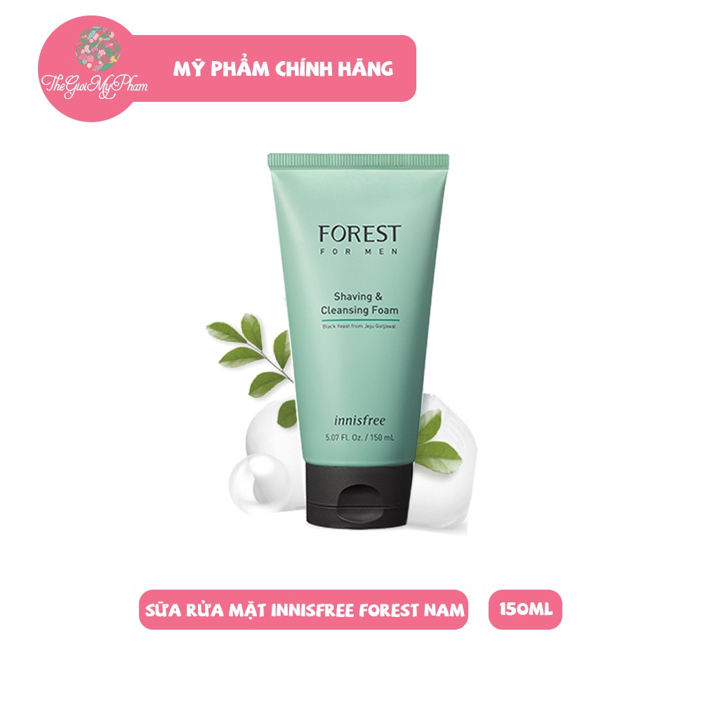 Sữa Rửa Mặt Cho Nam Innisfree Forester For Man Shaving & Cleansing Foam