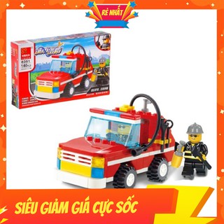 Đồ chơi lắp ráp ô tô cứu hỏa thành phố