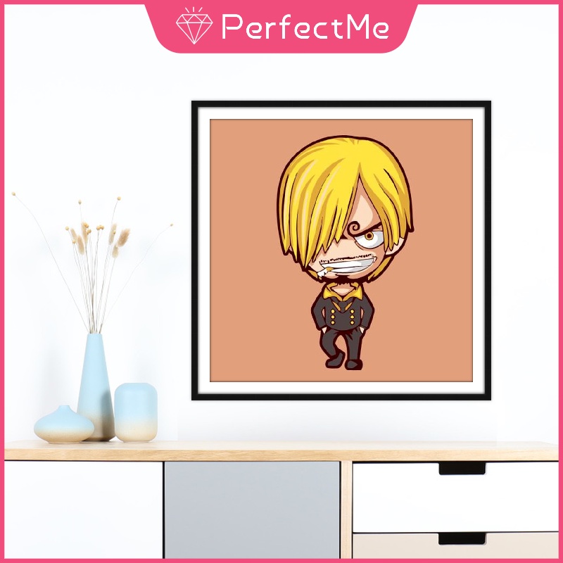 Bộ tranh đính đá 5D họa tiết hoạt hình dễ thương kích thước 30x30CM DIY dùng trang trí nhà cửa