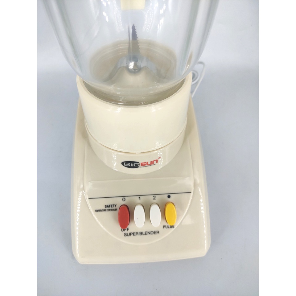 Máy Xay Sinh Tố Bigsun BB-179 Cối Thủy Tinh 1.25 Lít - Hàng Chính Hãng (Bảo Hành 12 Tháng)