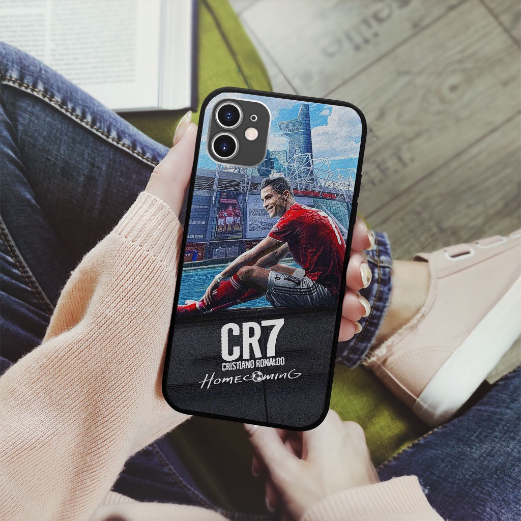 Ốp điện thoại cr7 welcome home manchester pro 13 11 12 promax 7 8 plus xs X Xr RED20210067