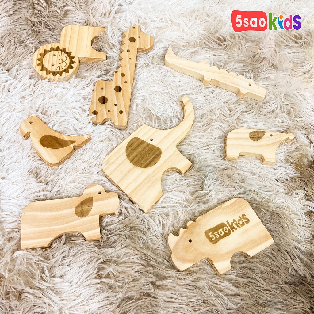 Bộ xếp hình con vật thông minh