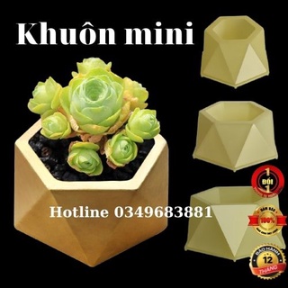 Khuôn đúc chậu cảnh mini, Phù hợp trồng cây sen đá mini để bàn, Dùng làm chậu cây cảnh bonsai nhựa ABS