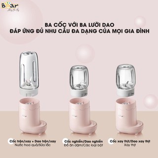 [Mã ELHA22 giảm 5% đơn 300K] Máy xay thực phẩm cho trẻ em Bear GR-B03V1 - pink