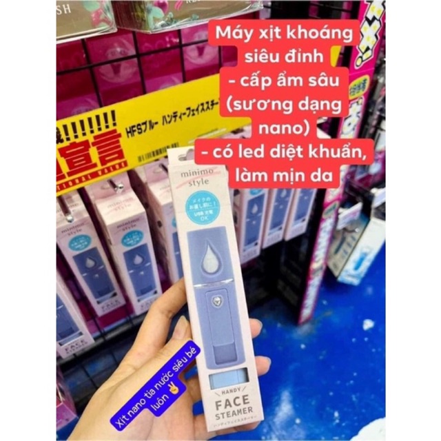 Máy xịt khoáng Minimo Handy Nhật bản