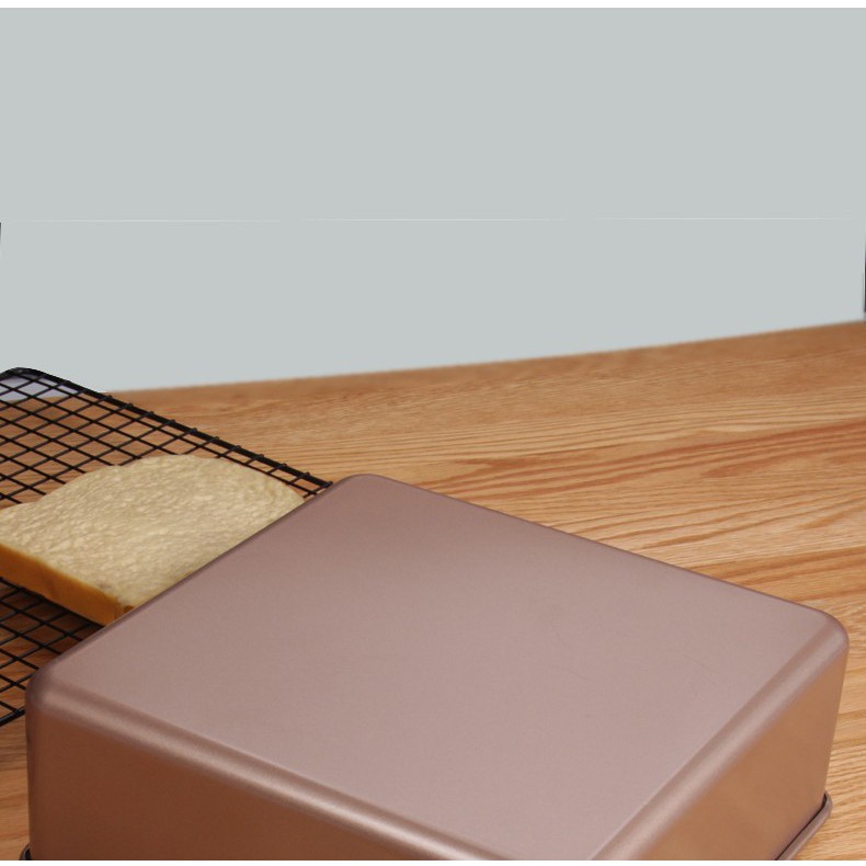 Khuôn bánh bông lan CASTELLA vuông, CHỐNG DÍNH, dày dặn, nhiều size