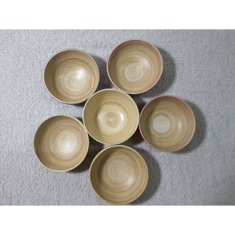 Bát ngâm tay làm bằng tre dành cho tiệm nail. Rộng 15cm sâu 7cm.