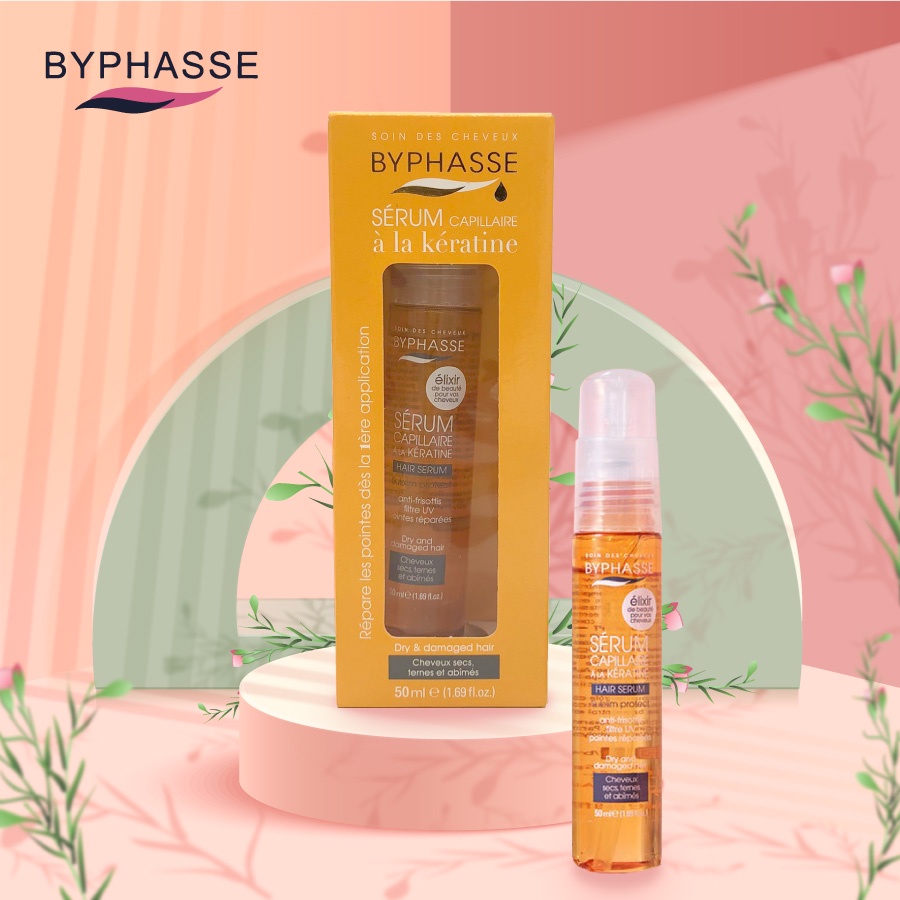 Serum Keratine Byphasse 50ml cho tóc khô, tóc xỉn màu và hư tổn