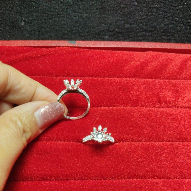 HỌNG NHẪN - PHÔI XÁC NHẪN BẠC TA TỰ LẮP ĐÁ size 17mm
