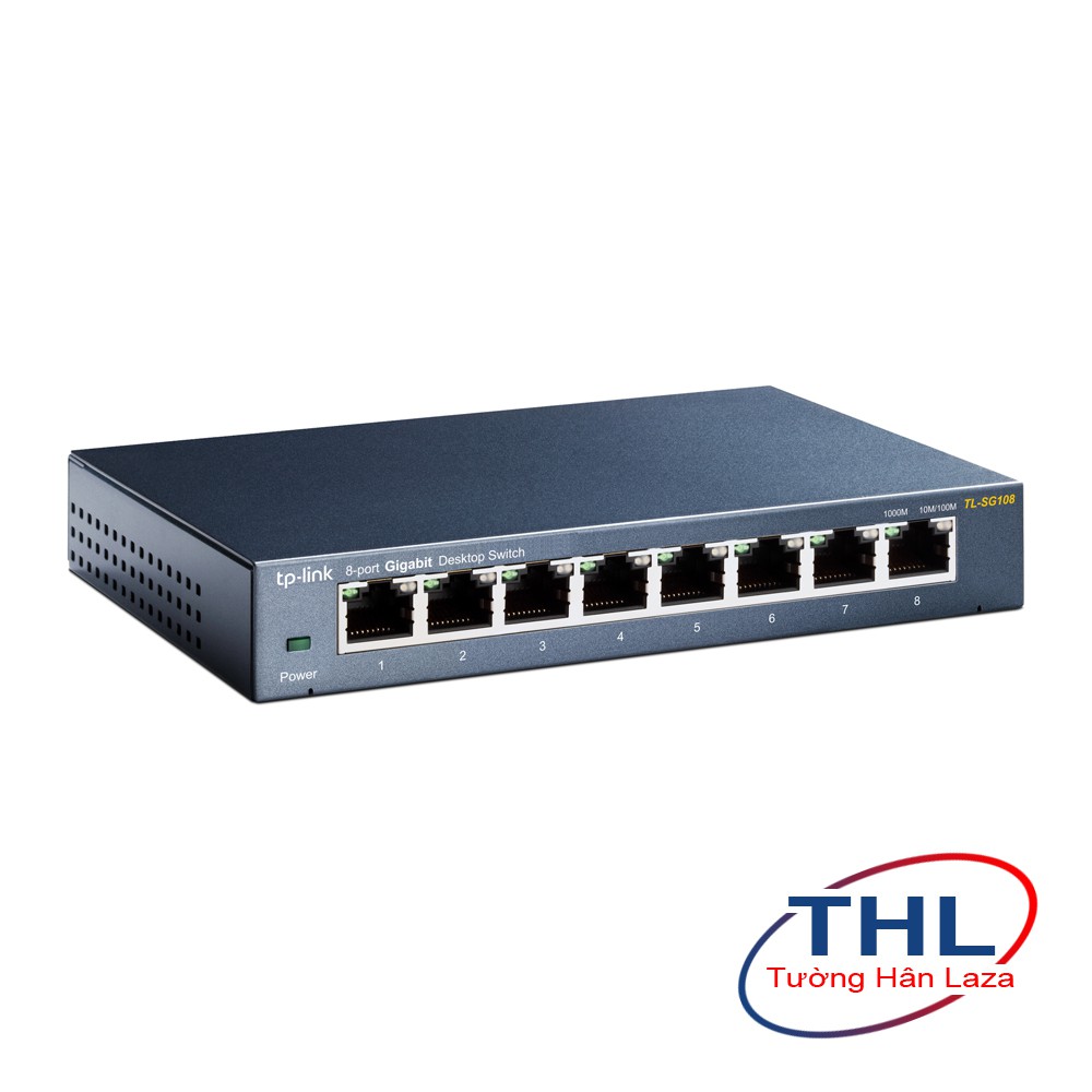 Bộ Chia Mạng Switch TP-Link TL-SG108 Vỏ thép 8 Cổng 10/100/1000Mbps - Hàng chính hãng