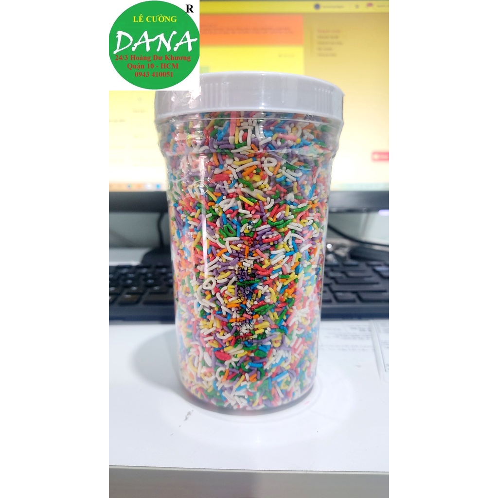 Bông đường cốm trang trí bánh Donut 100g - 500g