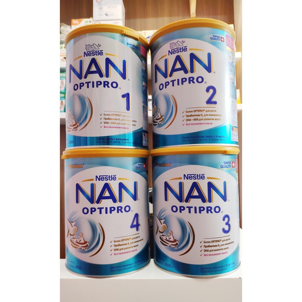 SỮA NAN NGA 800gr ĐỦ SỐ