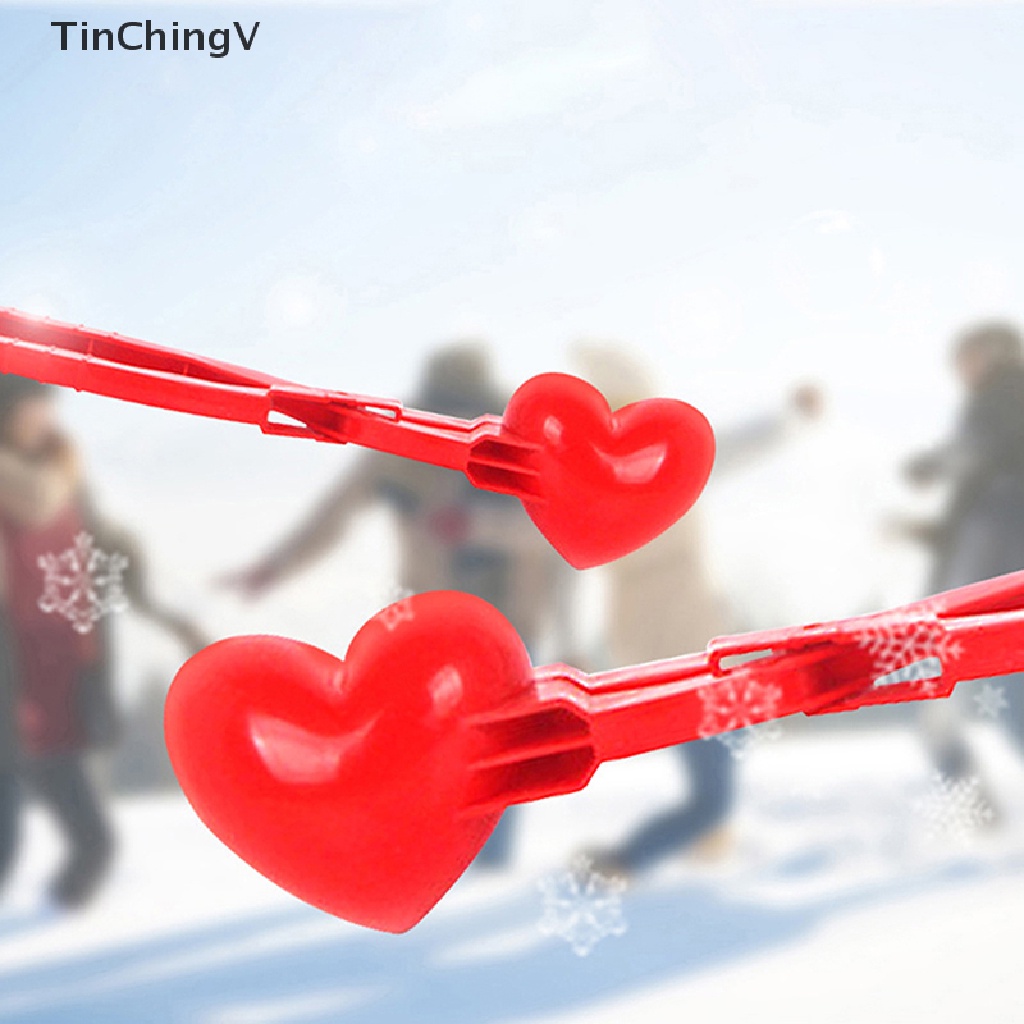 Khuôn Kẹp Làm Quả Cầu Tuyết Hình Trái Tim Dành Cho Trẻ Em
