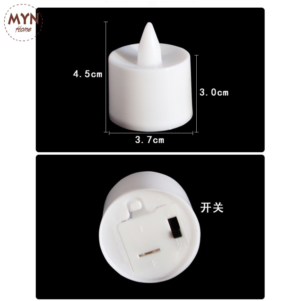 Nến điện tử LED mini decor, trang trí nhà cửa, giáng sinh MYN Home (có kèm sẵn pin)