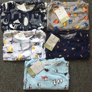Set 5 bộ dài thun borip cho bé trai 6-8 ký