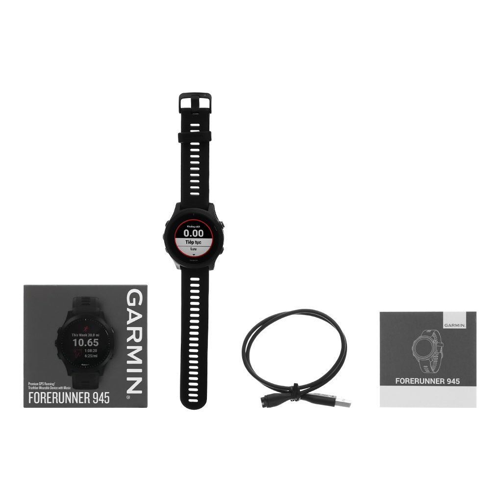 Đồng hồ thông minh Garmin Forerunner 945 kháng nước 5ATM đo nồng độ SPO2 màn hình MIP 1.2&quot; - Chính hãng BH 12 tháng