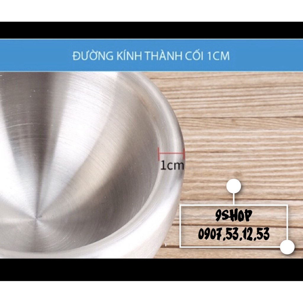 Bộ chày cối giã Inox SUS 304 cao cấp