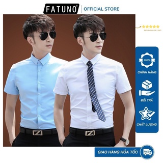 [LOẠI ĐẸP - HÀNG VNXK] Áo sơ mi ngắn tay công sở chống nhăn không bai xù phong cách Hàn Quốc màu trắng