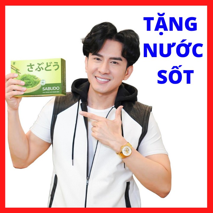 [Mã GROSALE2703 giảm 8% đơn 250K] Rong Nho Biển Tách Nước SABUDO - 1 hộp 12 gói - tặng 12 gói nước xốt mè rang | BigBuy360 - bigbuy360.vn