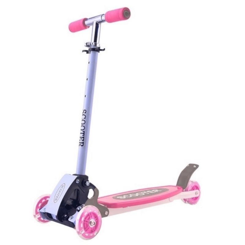 (HCM)Xe trượt scooter 3 bánh phát sáng cho bé trai, bé gái, xe đẩy chân cho bé(loại 1)