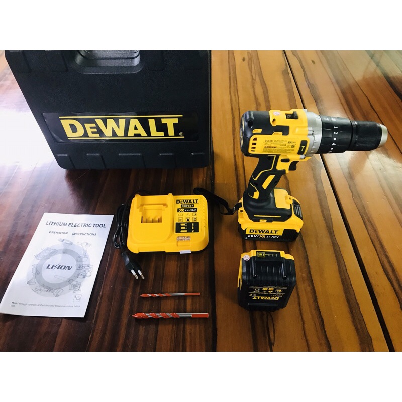 MÁY KHOAN PIN 20V DeWALT 13MM MÔ TƠ TỪ SIÊU MẠNH KO CHỔI THAN 3 CHỨC NĂNG MỚI 100%