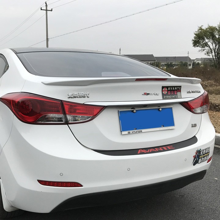 ĐUÔI GIÓ LIỀN CỐP - cánh lướt gió xe ô tô Hyundai Elantra 2012-2017 màu trắng