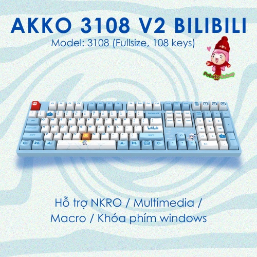 Bàn phím cơ AKKO 3108 v2 Bilibili